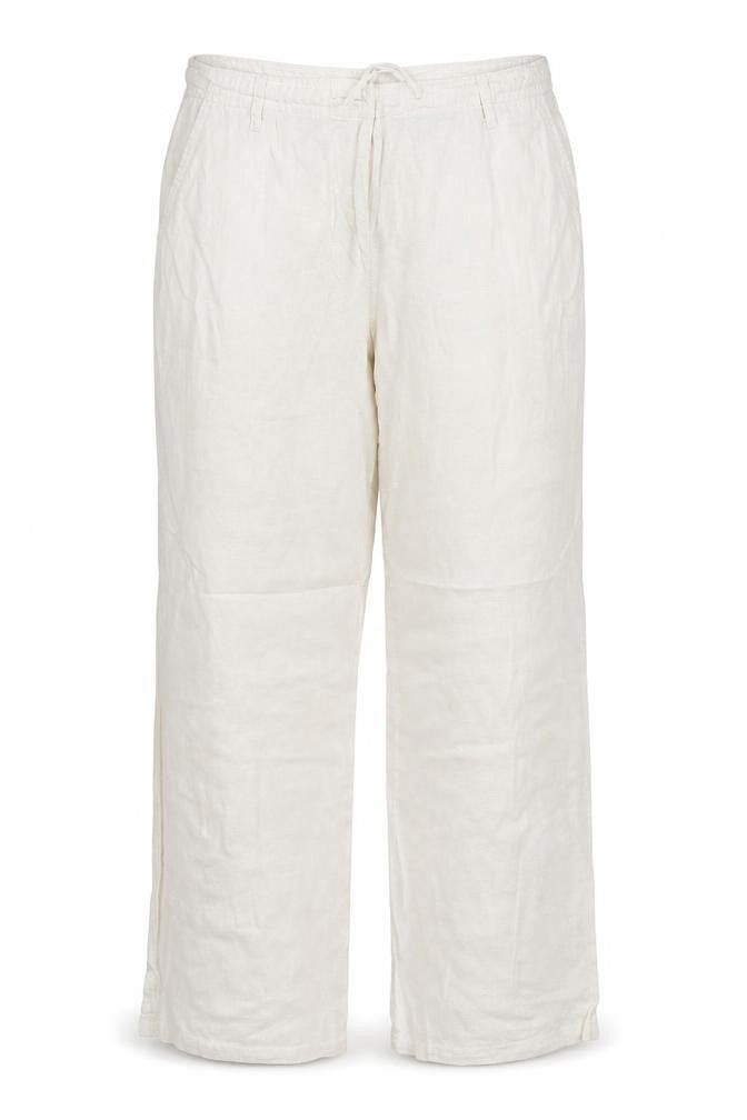Womens UK Size 16 Mia Moda Regular Fit  White Trousers