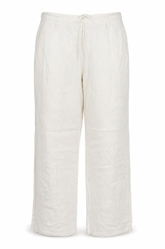 Womens UK Size 16 Mia Moda Regular Fit  White Trousers