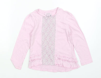 TU Girls Pink   Basic T-Shirt Size 5 Years