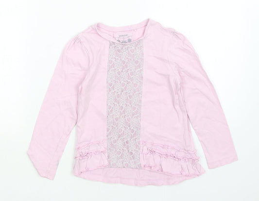 TU Girls Pink   Basic T-Shirt Size 5 Years