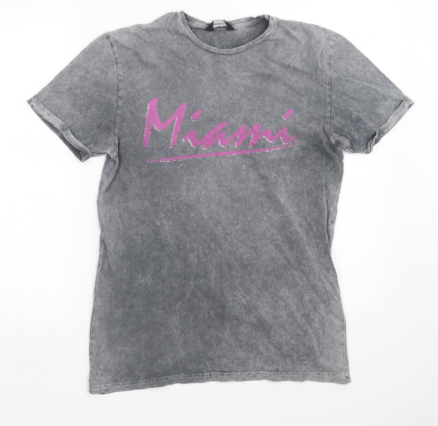 Mens UK Size S Cedar Wood State Grey  T-Shirt