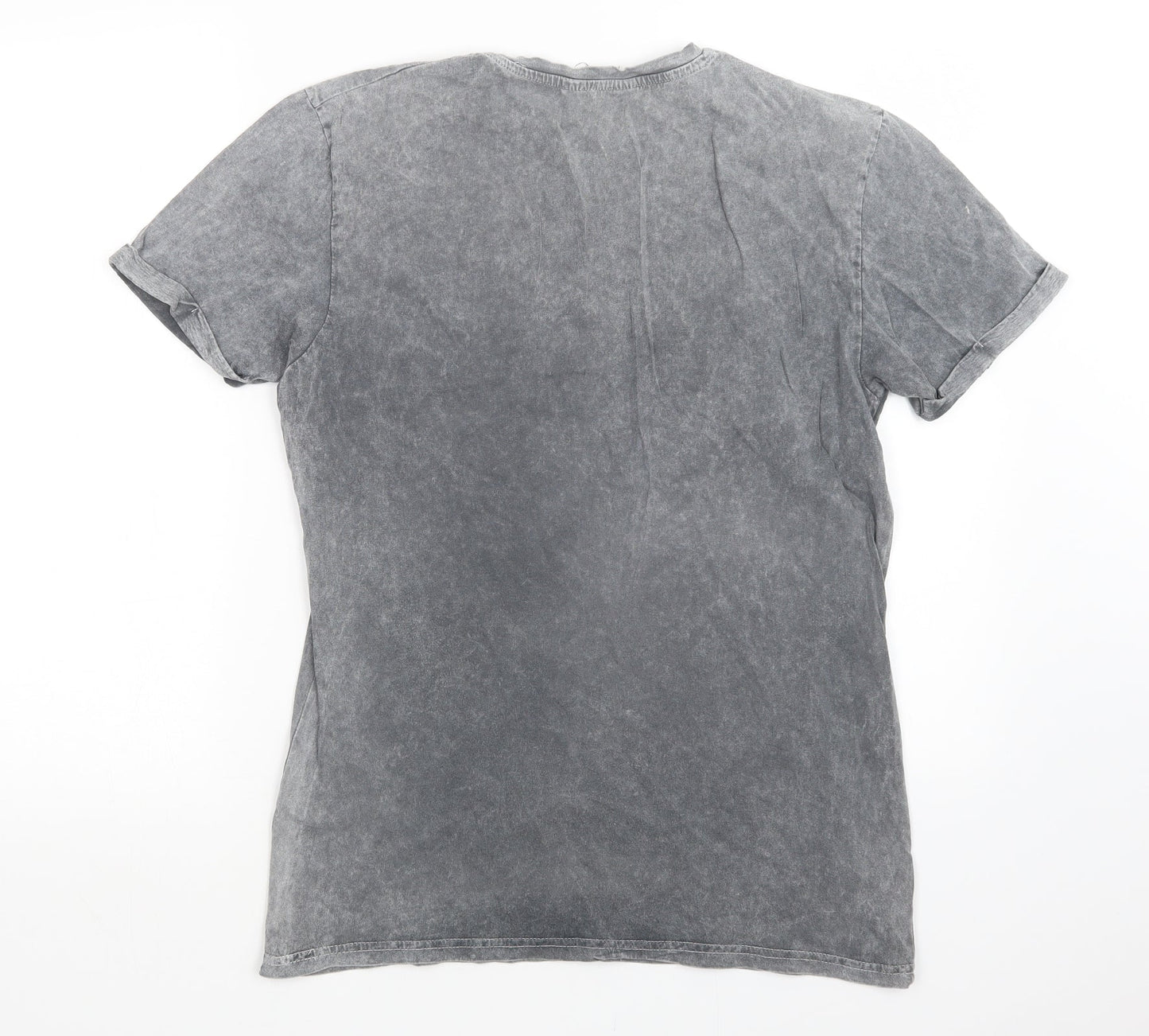 Mens UK Size S Cedar Wood State Grey  T-Shirt