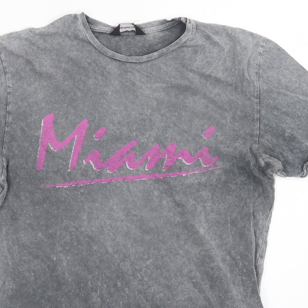 Mens UK Size S Cedar Wood State Grey  T-Shirt
