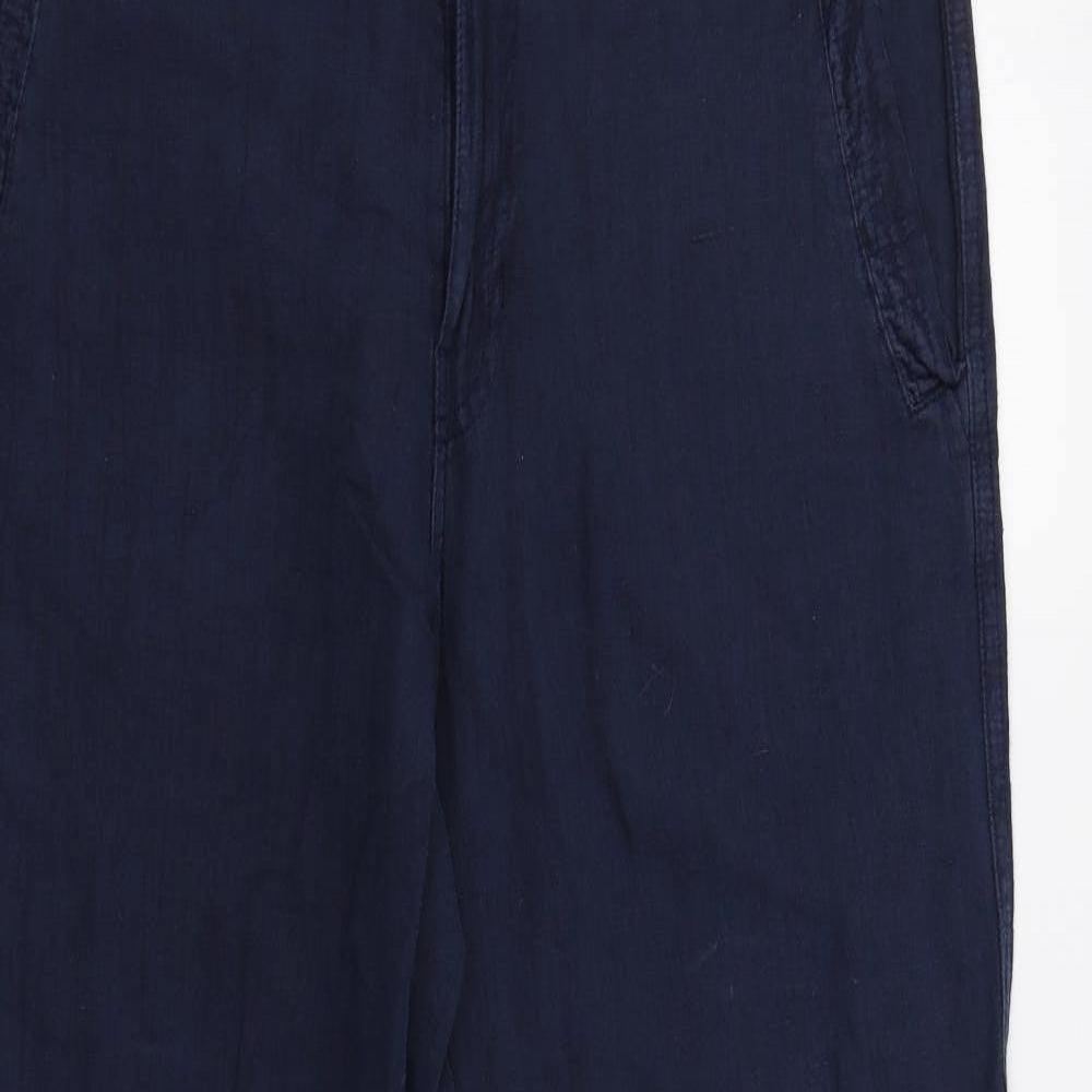 Womens UK Size 14 Preworn Regular Fit  Blue Trousers