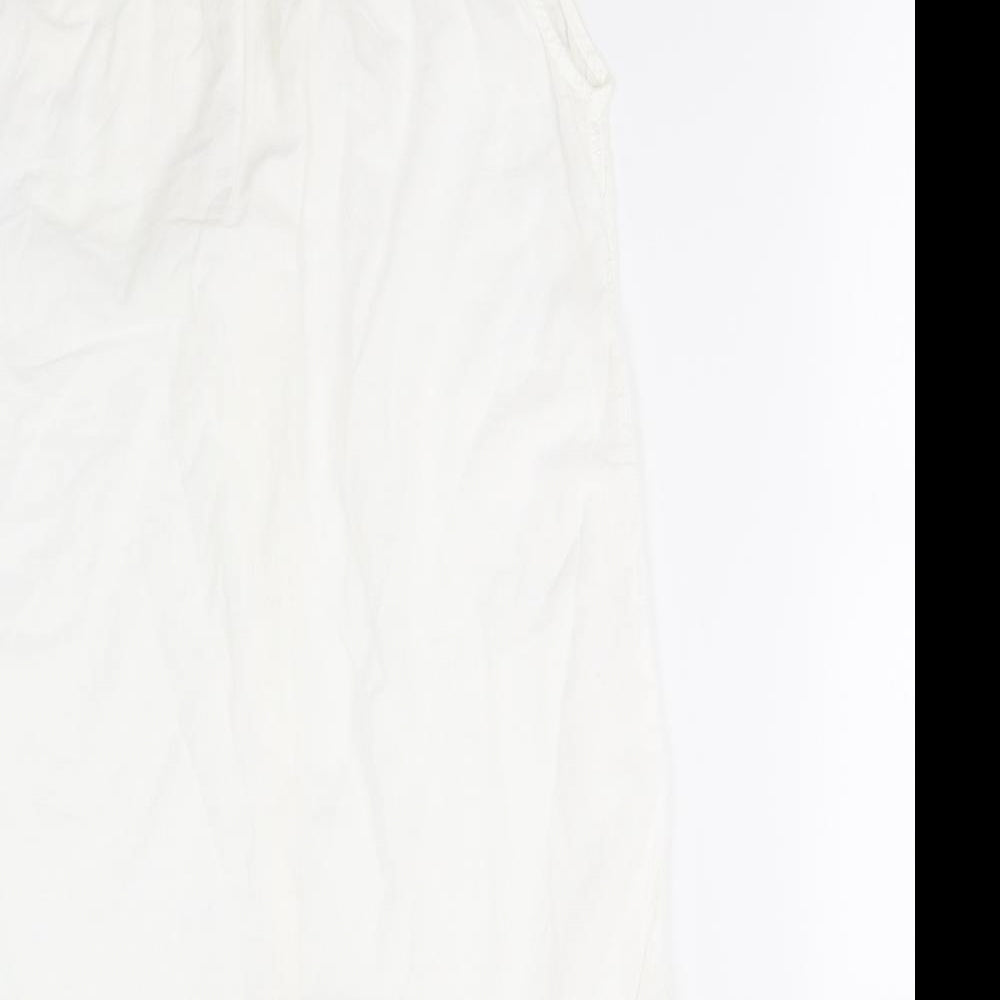 B. Young Womens Ivory   Shirt Dress  Size 8
