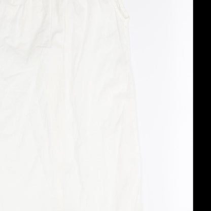 B. Young Womens Ivory   Shirt Dress  Size 8