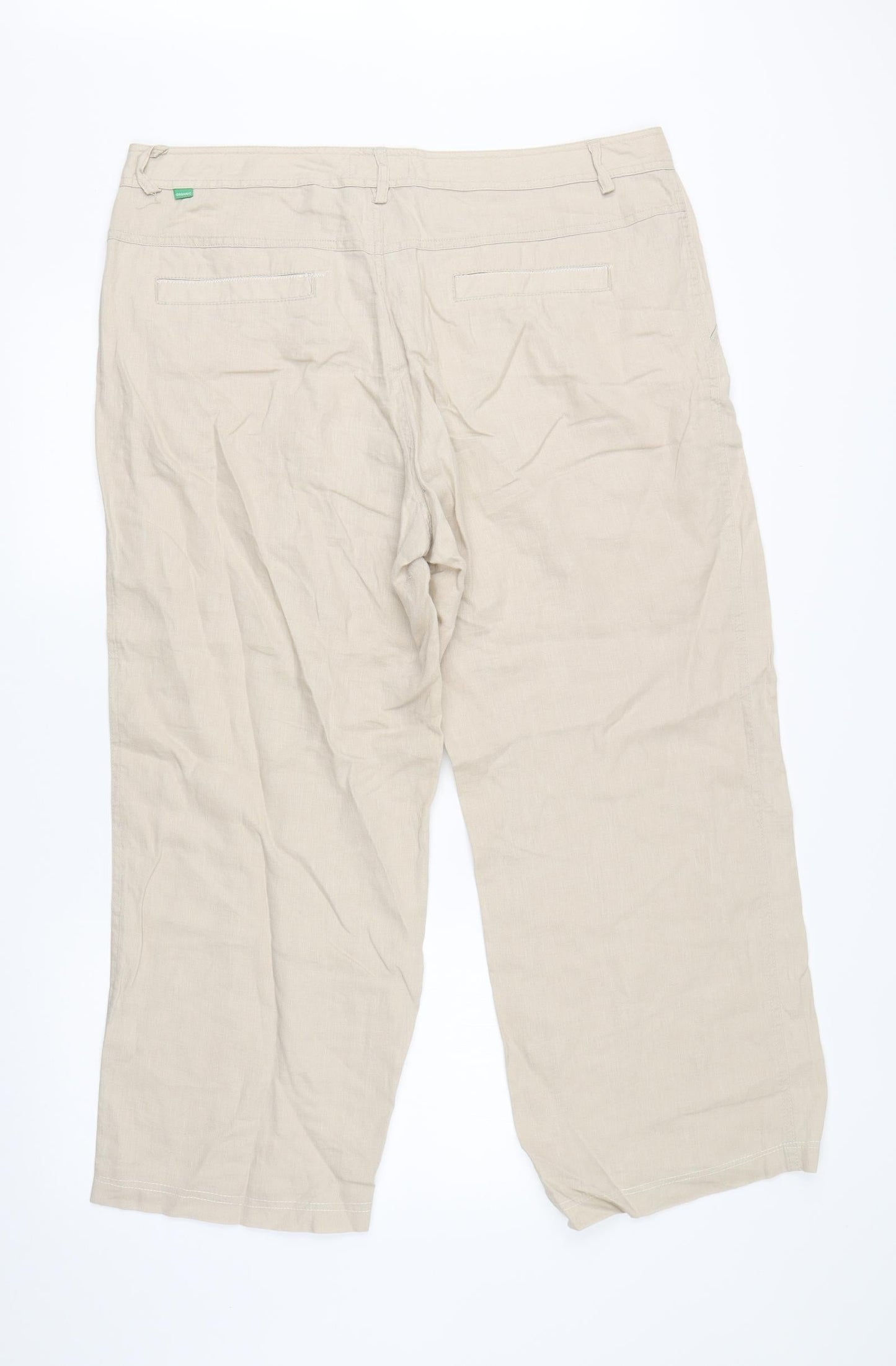 Womens UK Size 38 in Jackpot Regular Fit  Beige Trousers