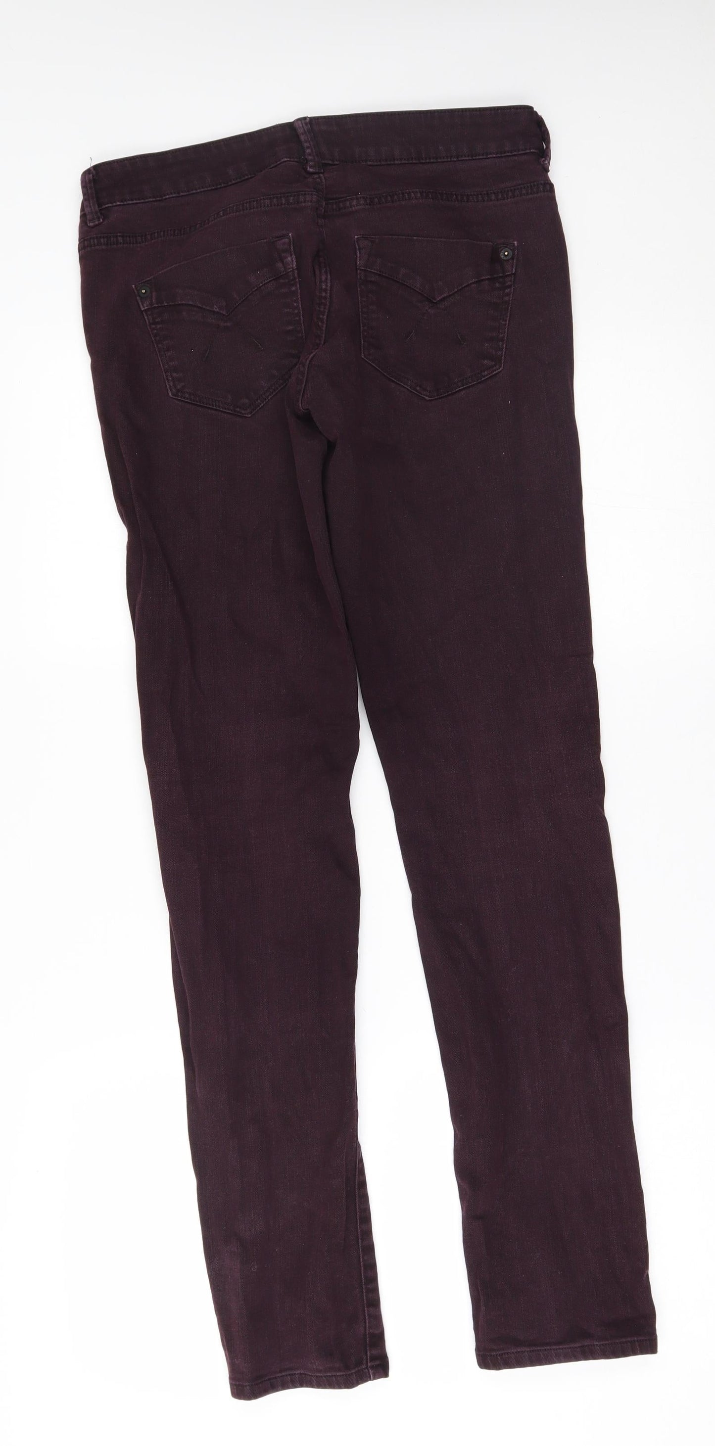 Topshop Womens Red   Tapered Jeans Size 30 in L32 in - baxter