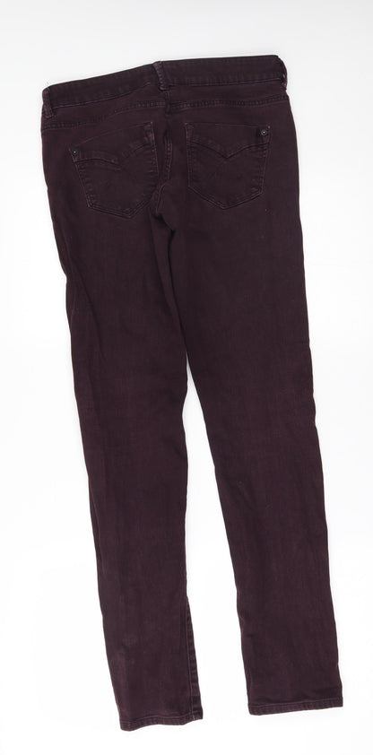 Topshop Womens Red   Tapered Jeans Size 30 in L32 in - baxter