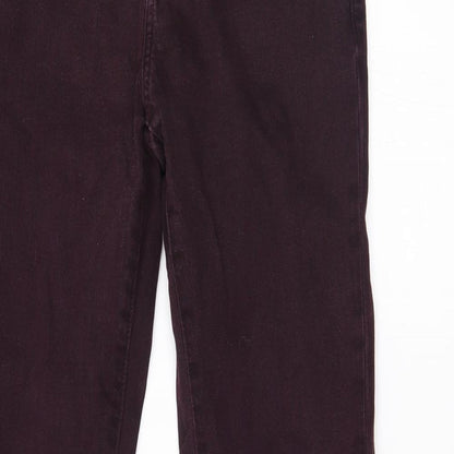 Topshop Womens Red   Tapered Jeans Size 30 in L32 in - baxter