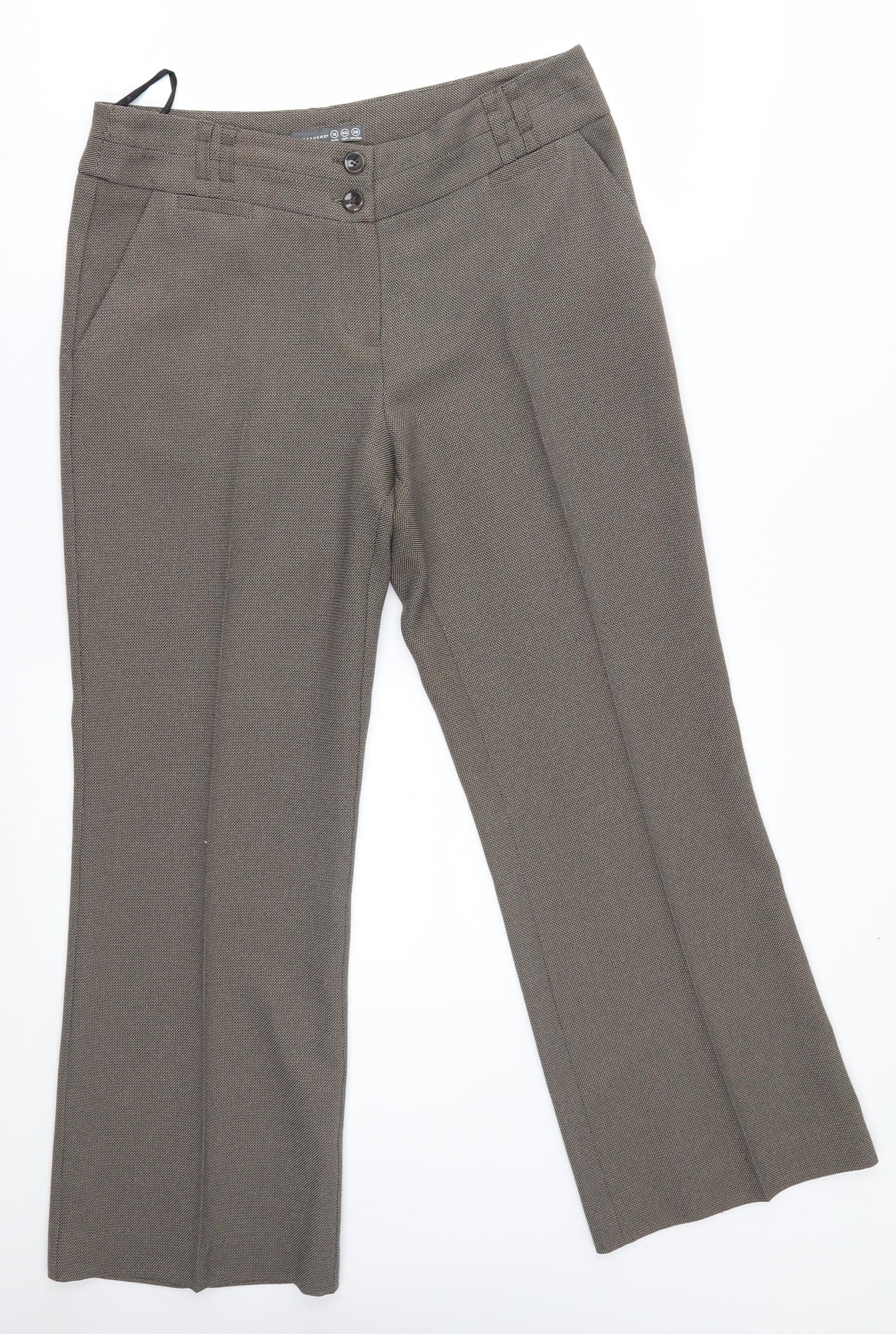 Womens UK Size 12 Atmosphere Regular Fit  Beige Trousers