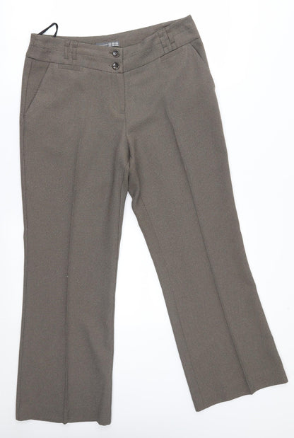 Womens UK Size 12 Atmosphere Regular Fit  Beige Trousers