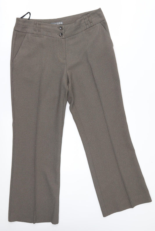 Womens UK Size 12 Atmosphere Regular Fit  Beige Trousers