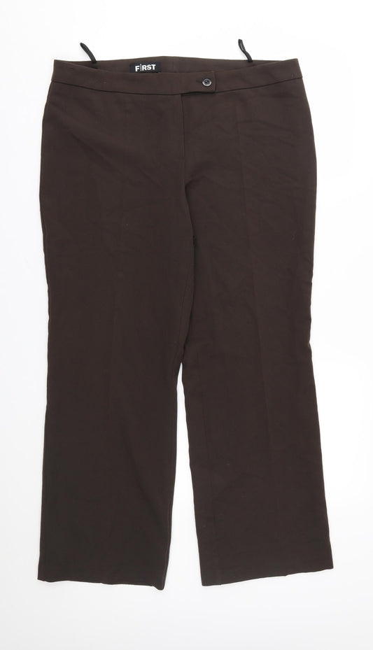 first avenue Womens Brown   Trousers  Size 18 L27 in