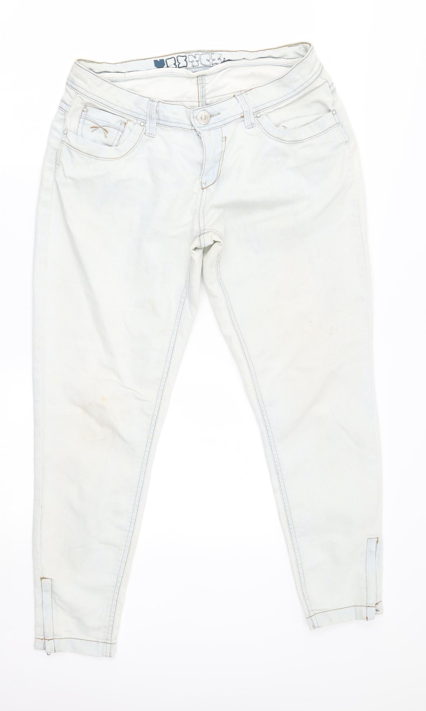 Womens UK Size 12 yesyes Regular Fit Skinny White Jeans