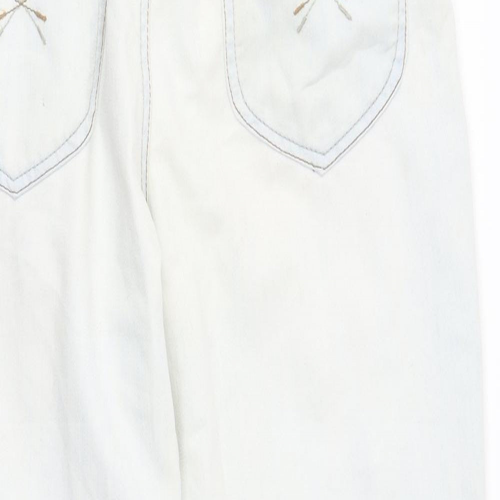 Womens UK Size 12 yesyes Regular Fit Skinny White Jeans