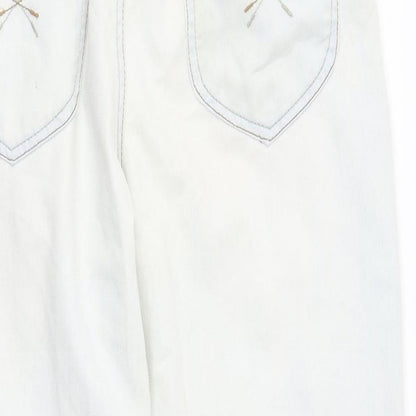 Womens UK Size 12 yesyes Regular Fit Skinny White Jeans