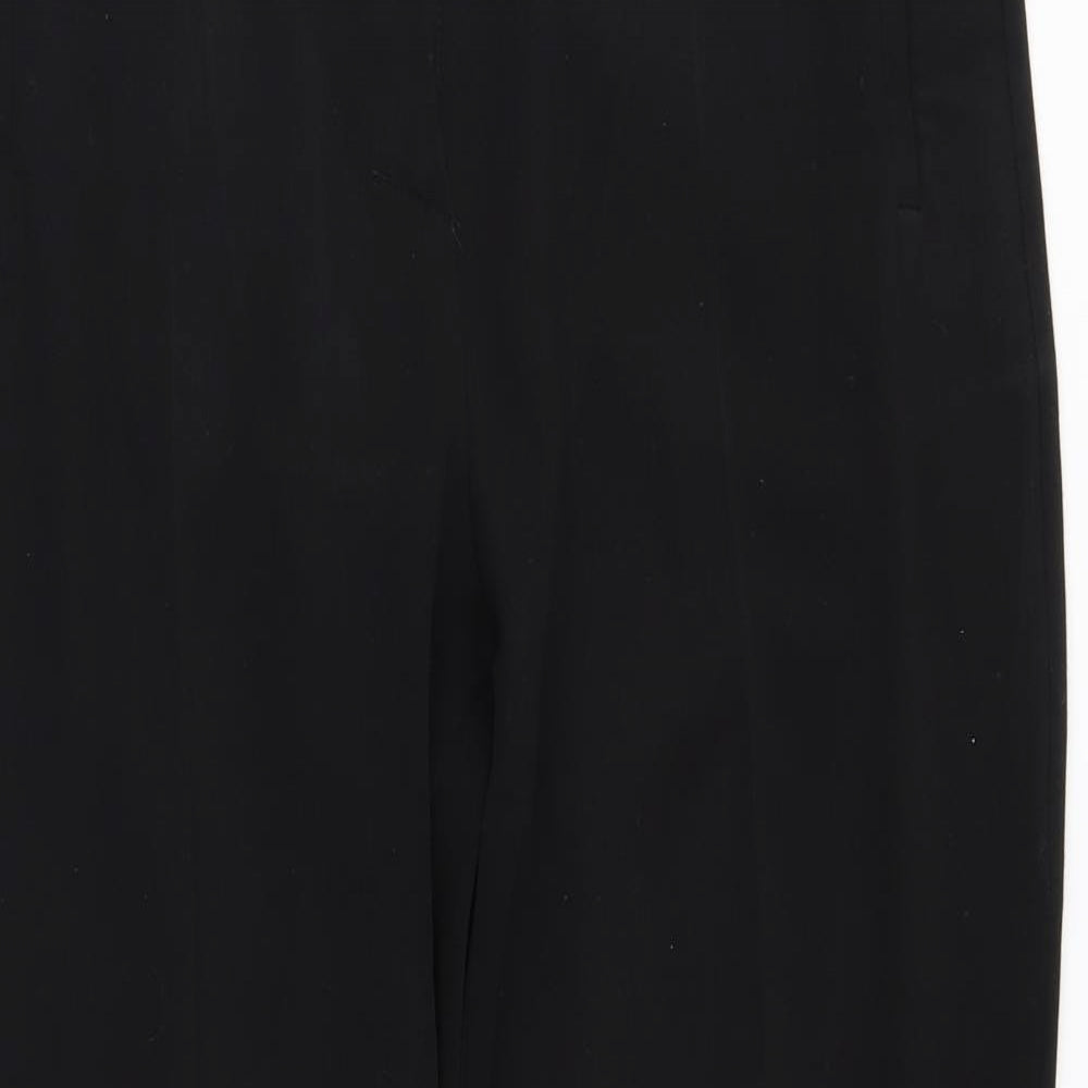 Womens UK Size 12 M&S Regular Fit  Black Trousers