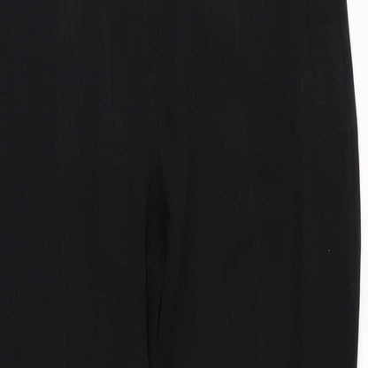 Womens UK Size 12 M&S Regular Fit  Black Trousers