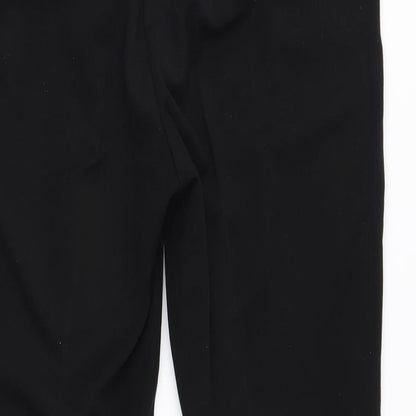 Womens UK Size 12 M&S Regular Fit  Black Trousers