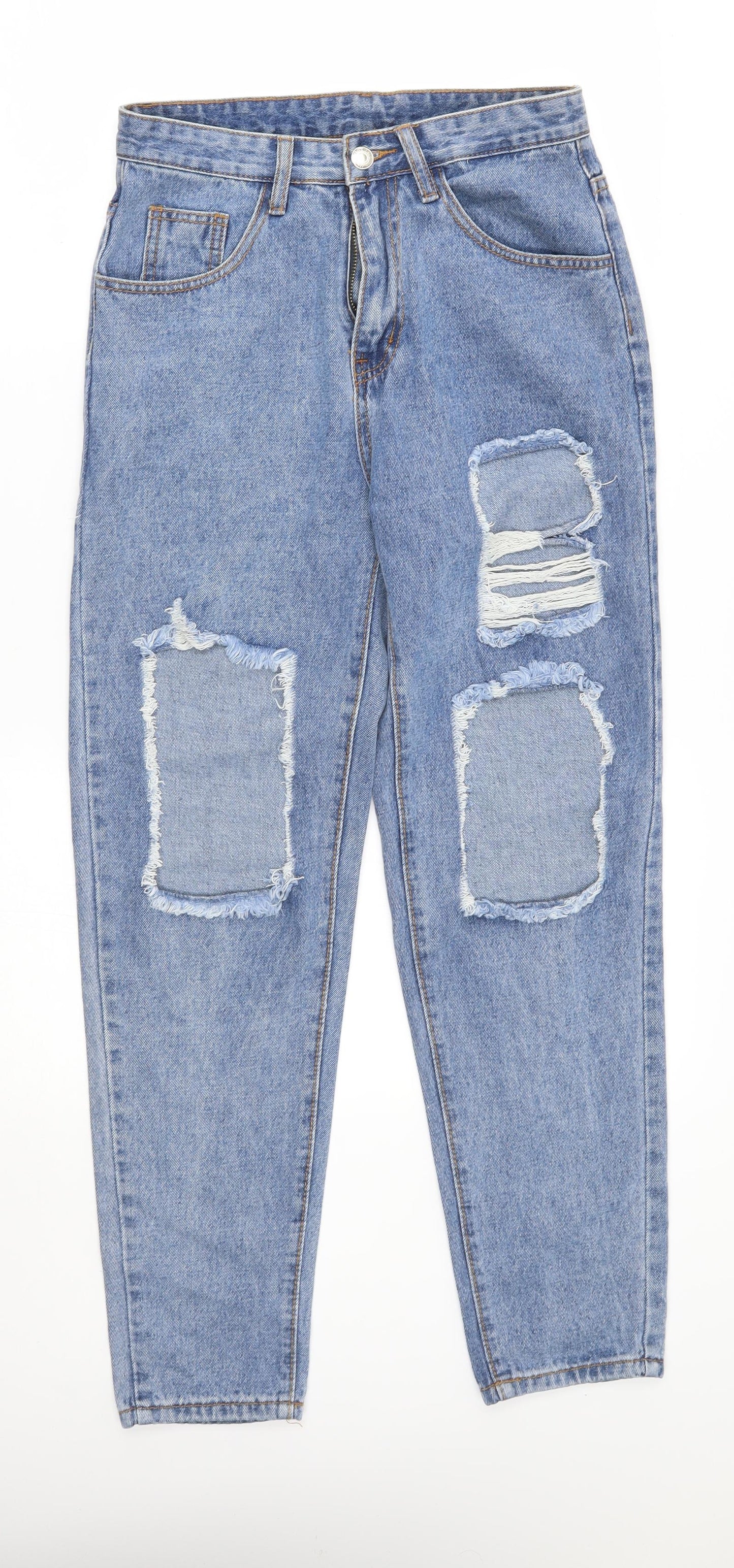 SheIn Womens Blue   Straight Jeans Size XS L27 in