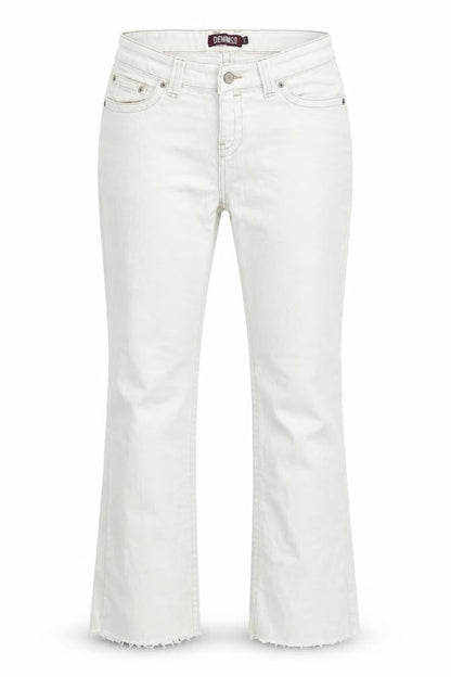 Womens UK Size 12 denim co Regular Fit Straight White Jeans