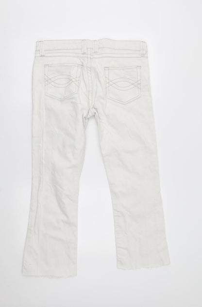 denim co Womens White   Straight Jeans Size 12 L25 in