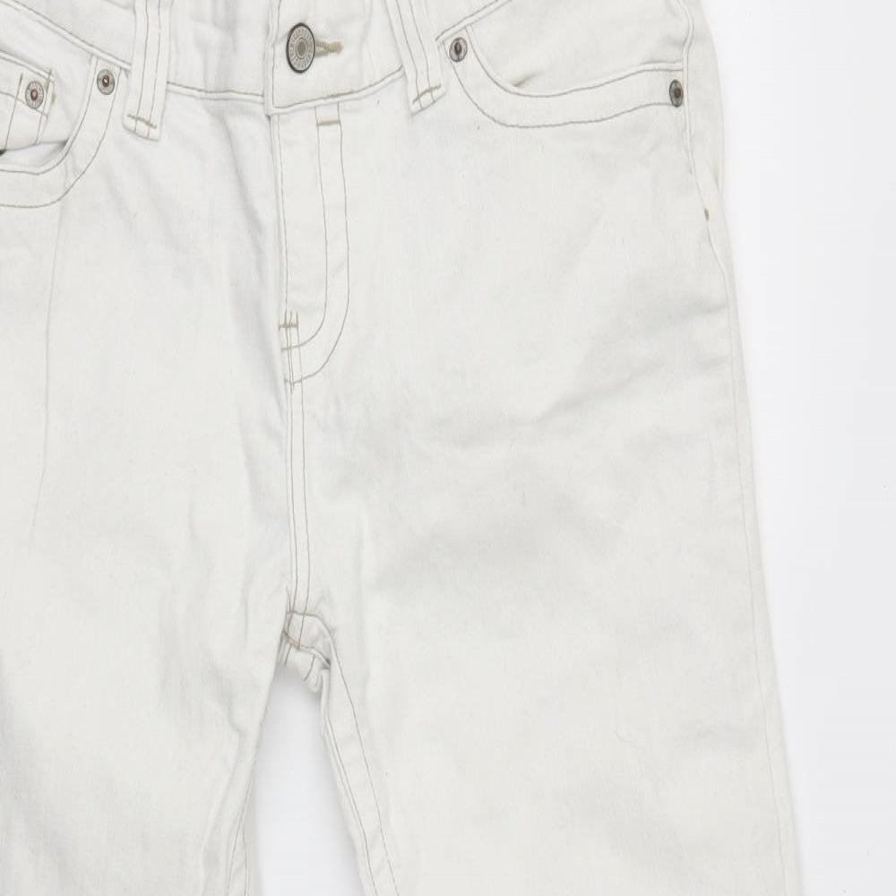 denim co Womens White   Straight Jeans Size 12 L25 in