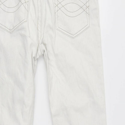 denim co Womens White   Straight Jeans Size 12 L25 in