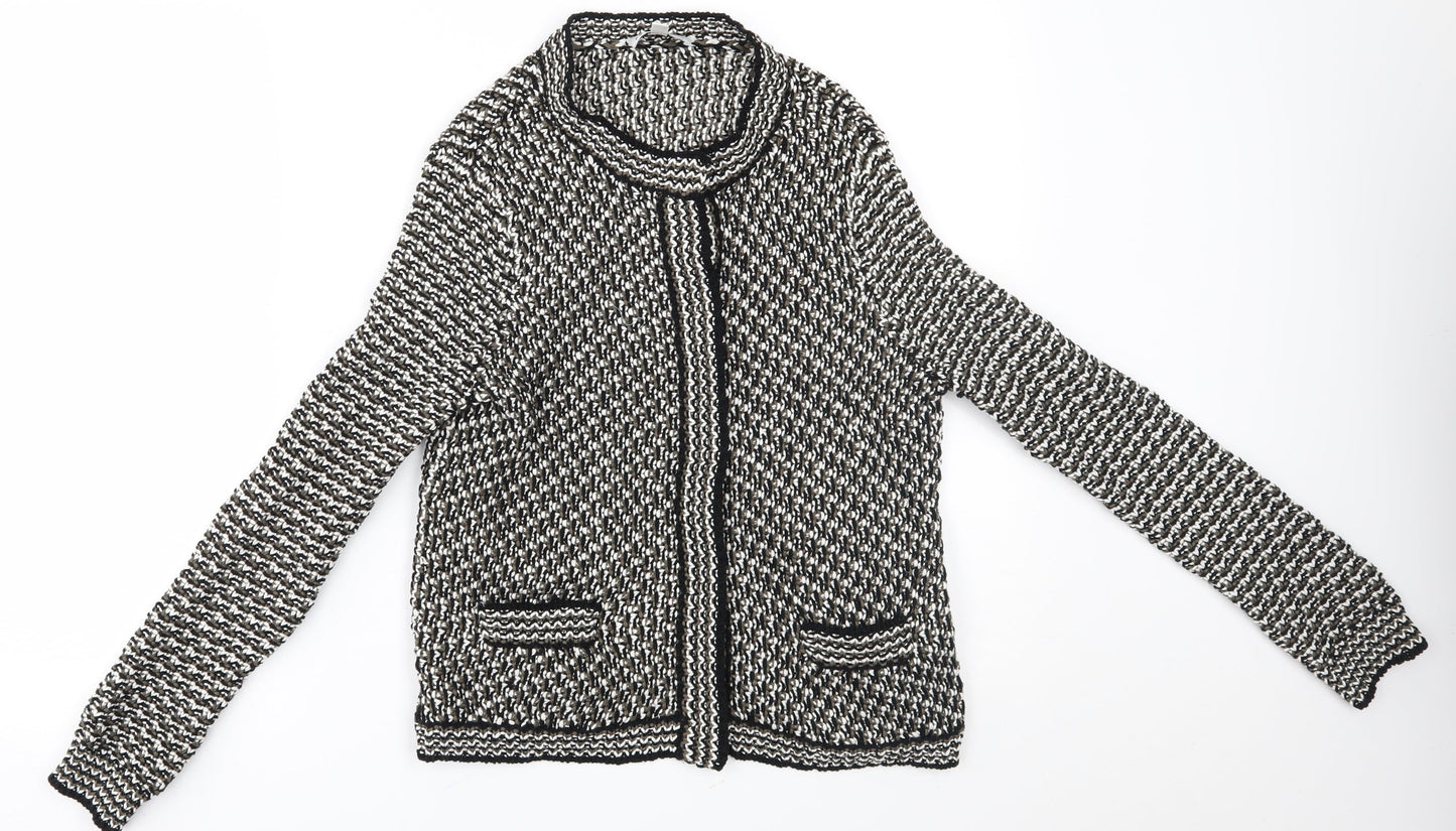 Womens UK Size 14 Peter Hahn Grey Cardigan Jumper