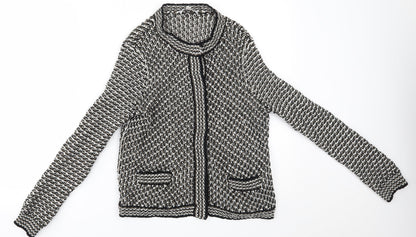 Womens UK Size 14 Peter Hahn Grey Cardigan Jumper