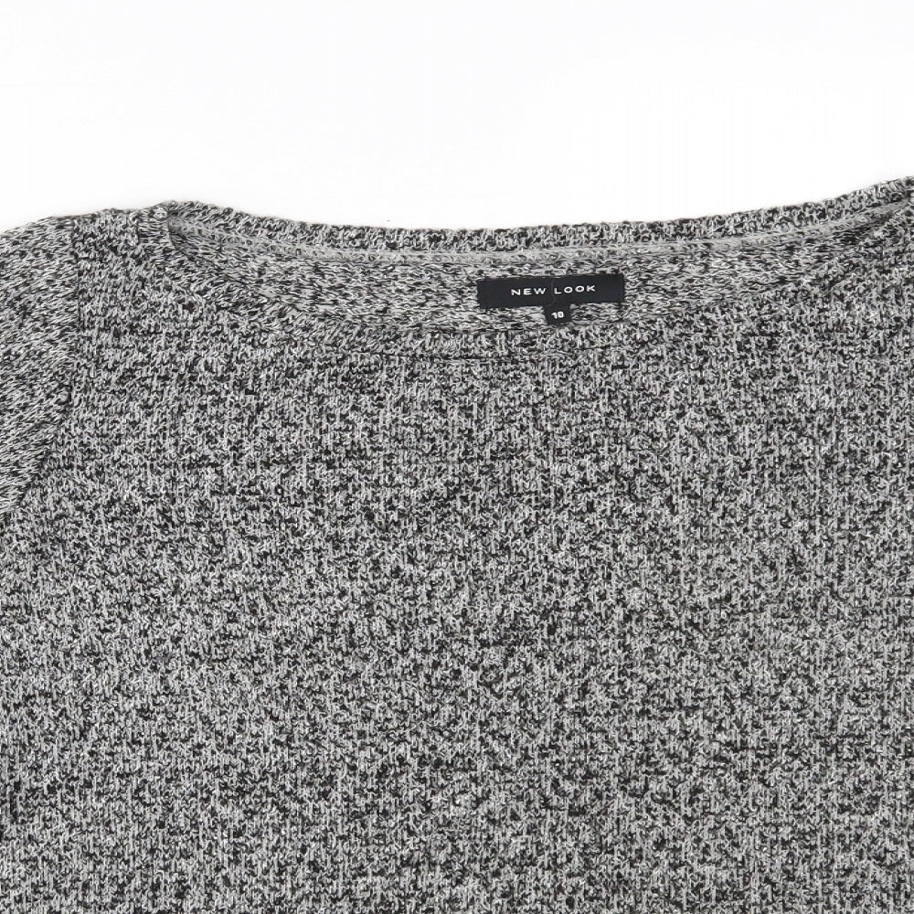 Womens UK Size 10 New Look Grey Pullover Jumper