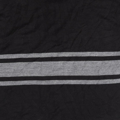 Newcastle United Mens Black Striped  Pullover Jumper Size L