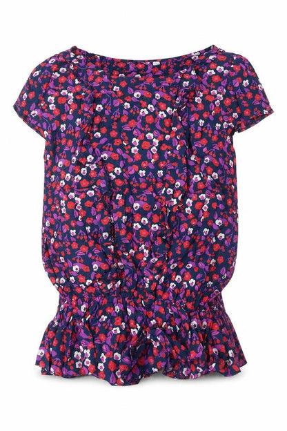 Womens UK Size 14 New Look Purple Basic Blouse