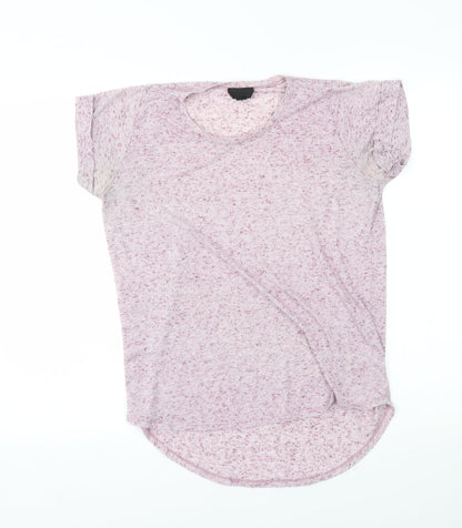 Womens UK Size 6 Topshop Pink Basic T-Shirt