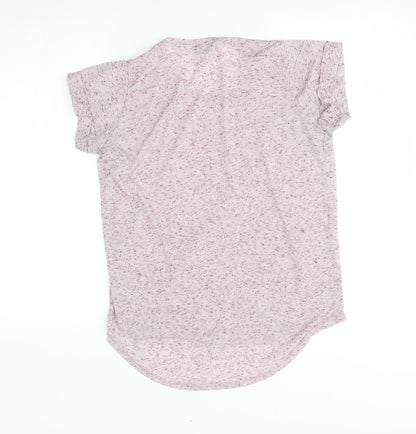 Womens UK Size 6 Topshop Pink Basic T-Shirt