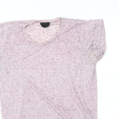 Womens UK Size 6 Topshop Pink Basic T-Shirt