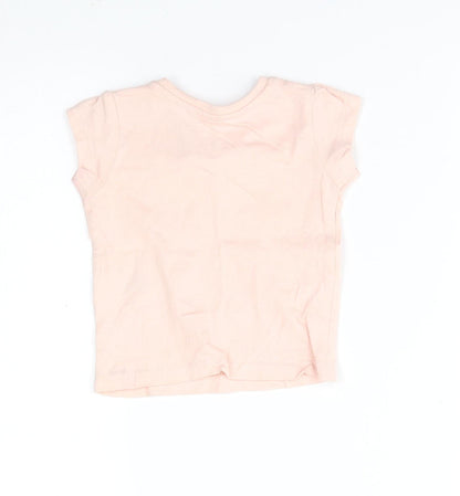 Primark Girls Pink   Basic T-Shirt Size 0-3 Months