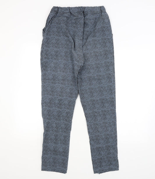 Preworn Womens Blue Animal Print  Jogger Leggings  L28 in