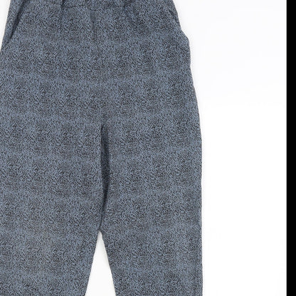 Preworn Womens Blue Animal Print  Jogger Leggings  L28 in