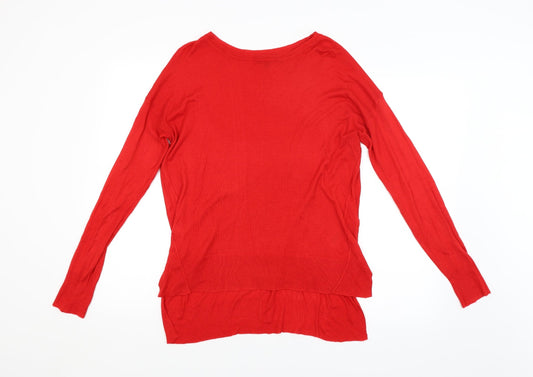 Womens UK Size 10 New Look Red Pullover Jumper