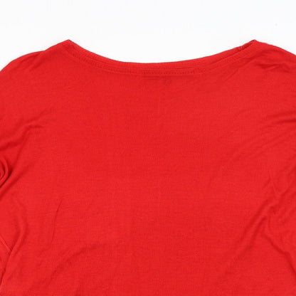 Womens UK Size 10 New Look Red Pullover Jumper