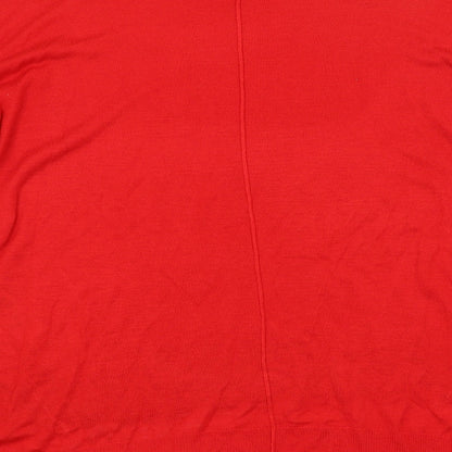 Womens UK Size 10 New Look Red Pullover Jumper