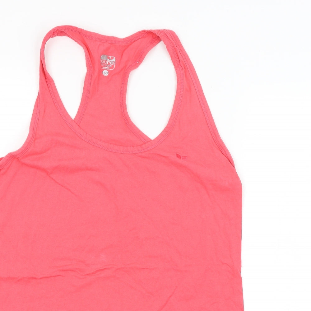 Pure Simple Womens Pink   Basic Tank Size 10