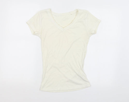 George Womens White   Basic Blouse Size 8