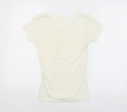 George Womens White   Basic Blouse Size 8