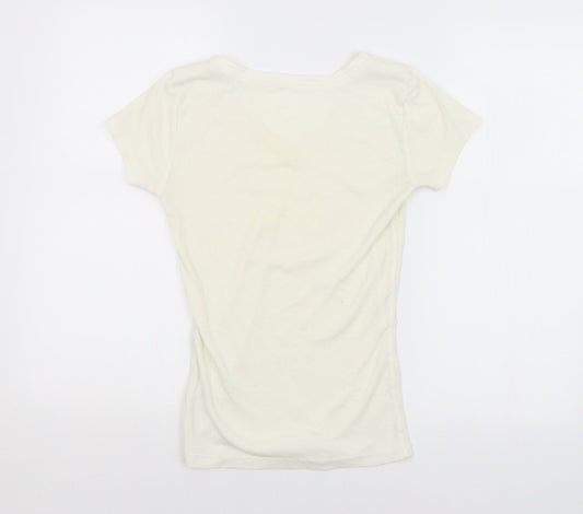 George Womens White   Basic Blouse Size 8