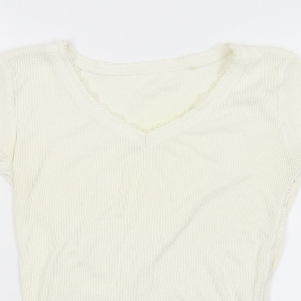 George Womens White   Basic Blouse Size 8