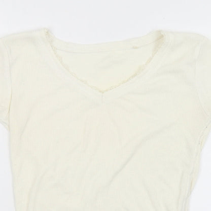George Womens White   Basic Blouse Size 8