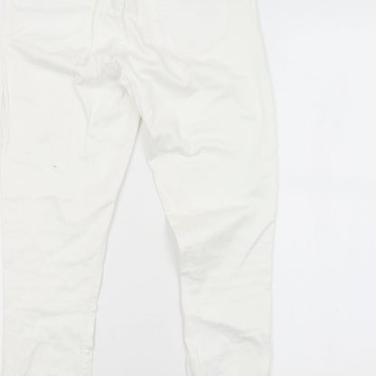 Topshop Womens White   Straight Jeans Size 30 in L30 in
